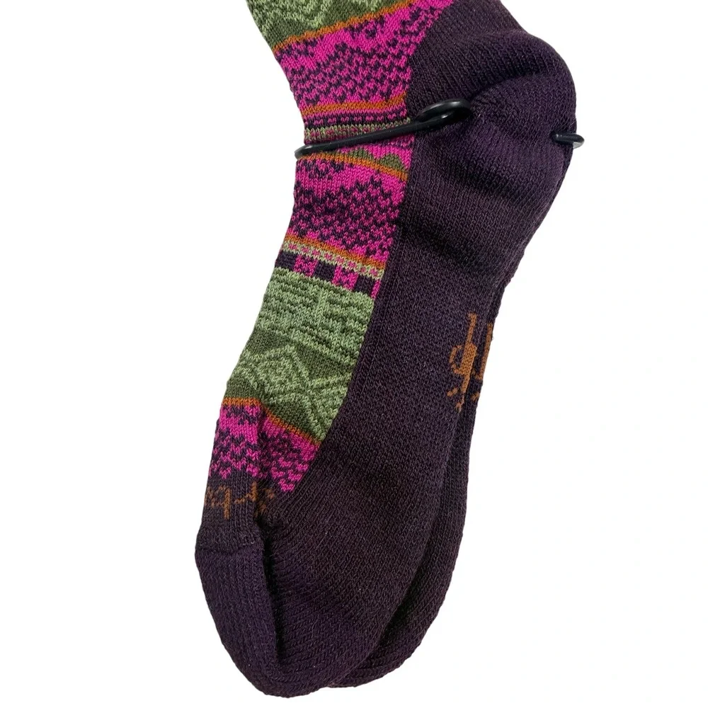 LOT2 Smartwool Womens Dazzling Wonderland Crew Socks 2 Pair Large Wool Blend NEW